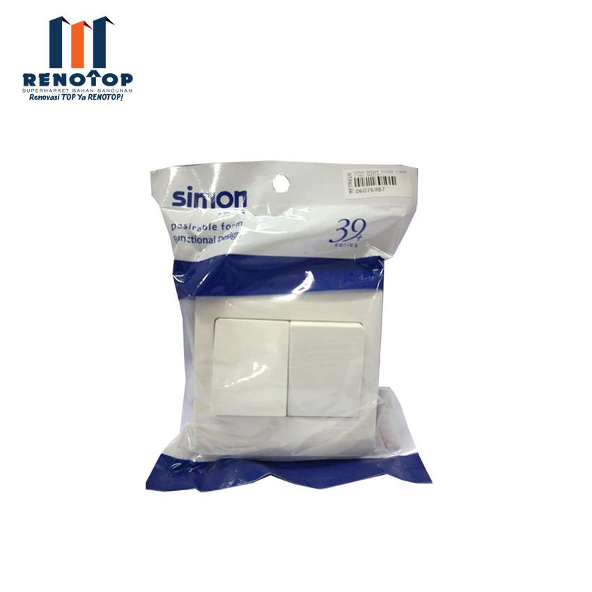 SIMON Saklar 31021B 2 Gang 1 Way Switch photo